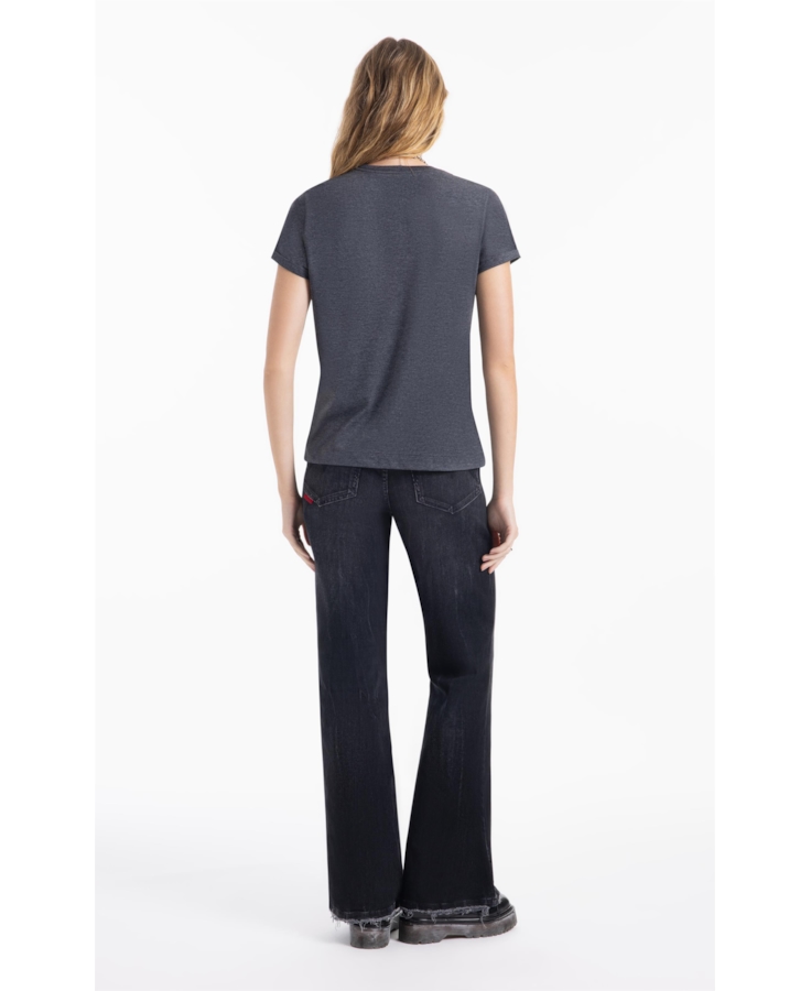 Blusa Cotton Fine New Slim  Co Chumbo Mescla