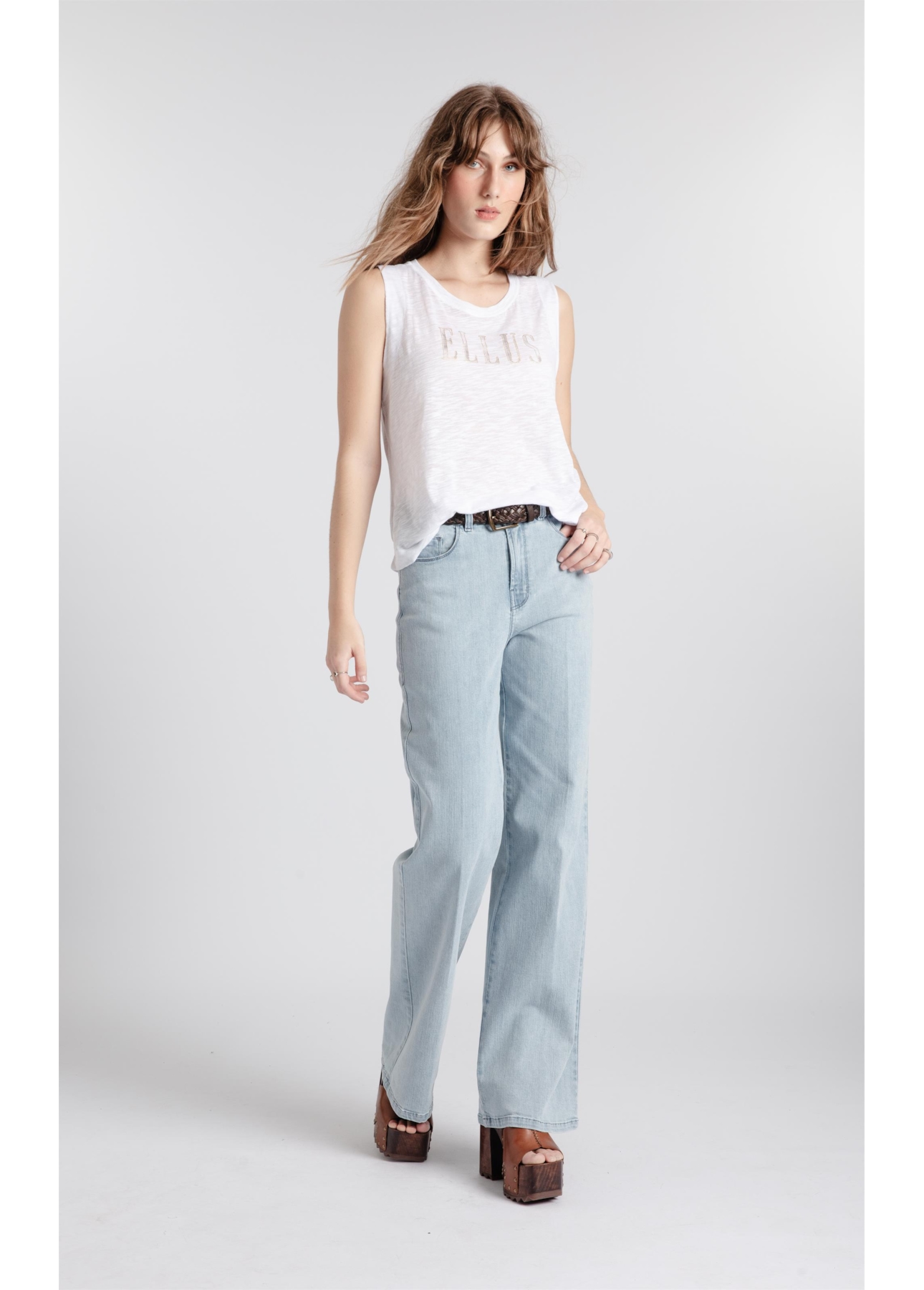 Blusa Cotton Flame Ellus Iron Boyish Off White