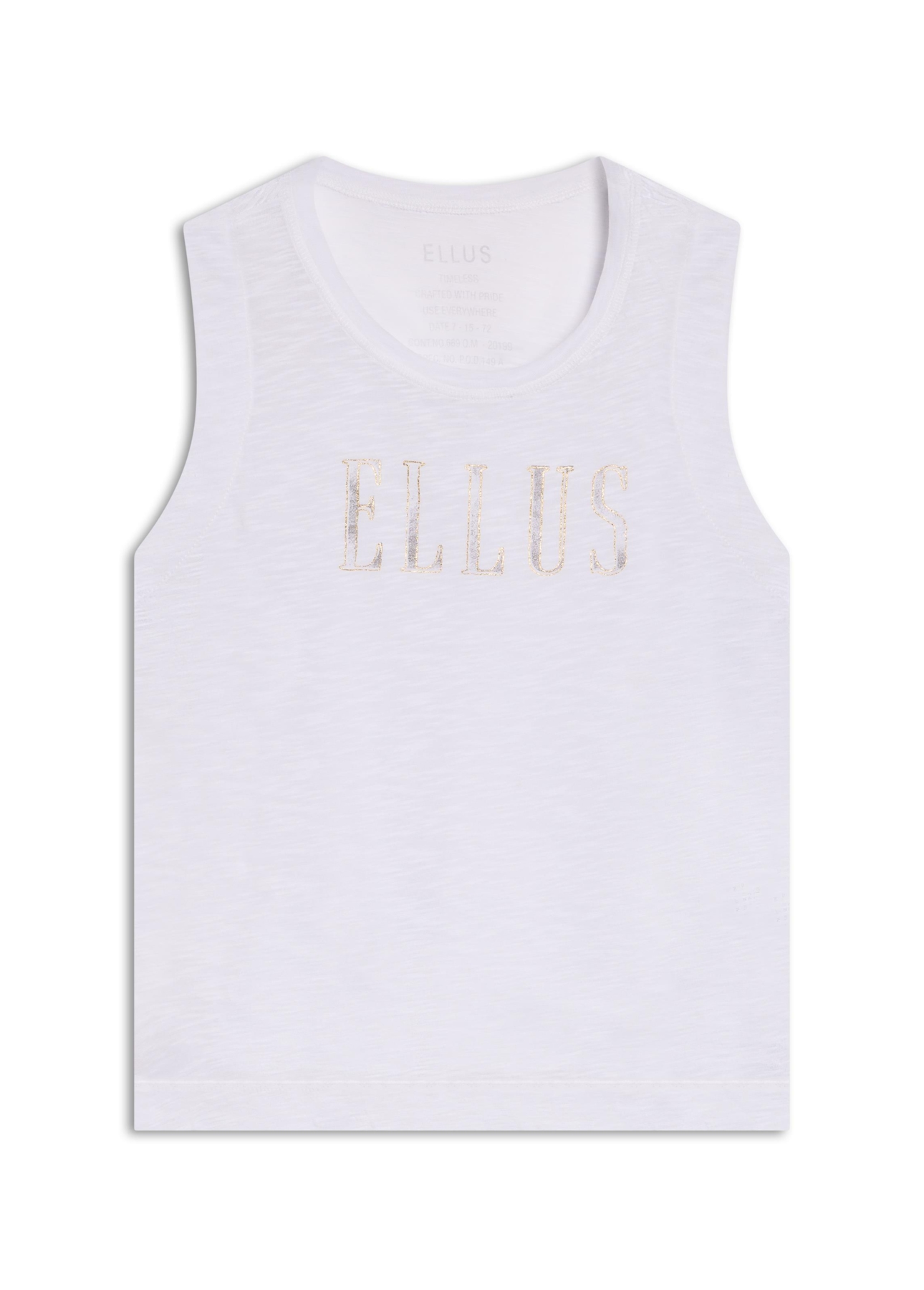 Blusa Cotton Flame Ellus Iron Boyish Off White