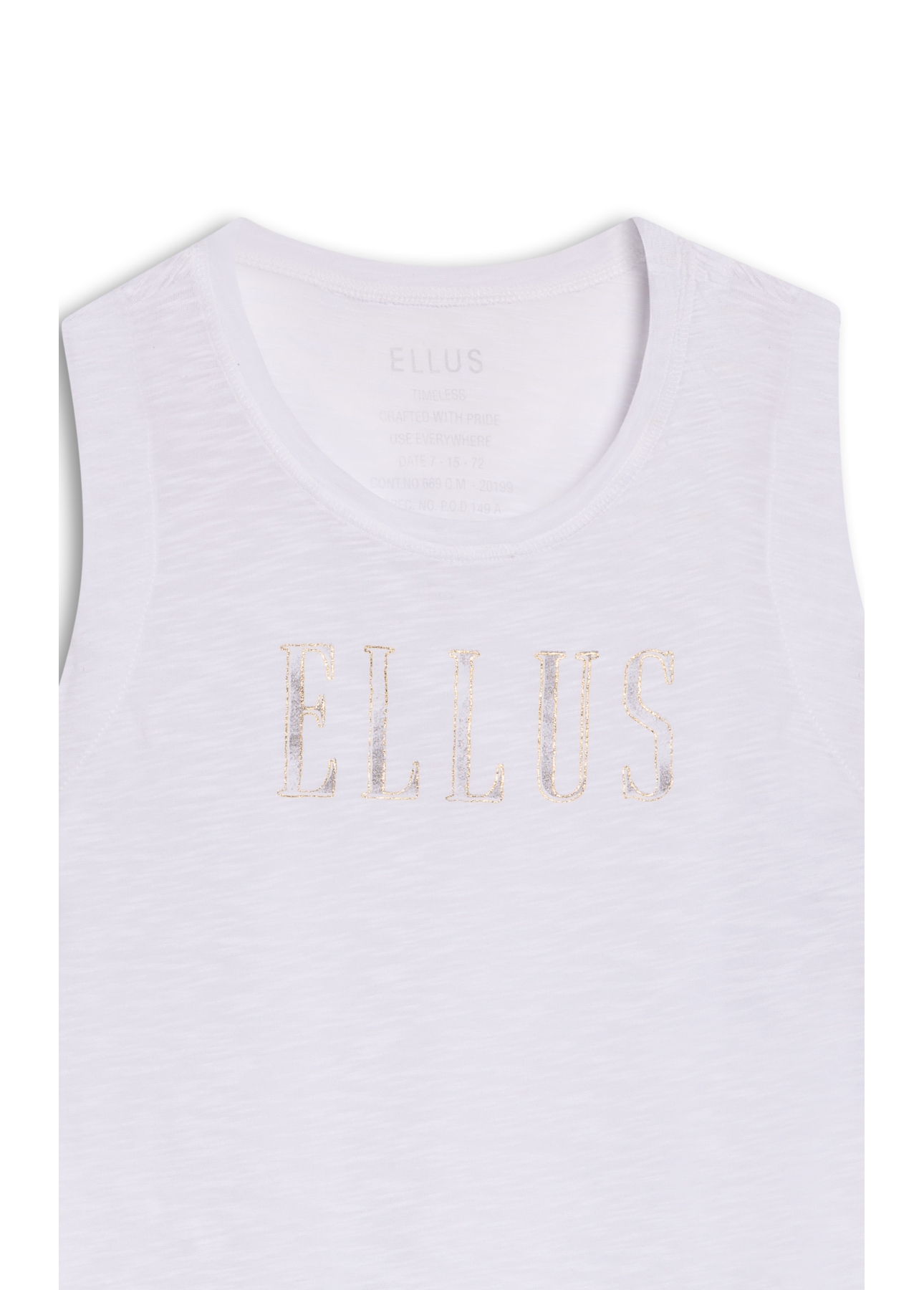Blusa Cotton Flame Ellus Iron Boyish Off White