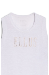 Blusa Cotton Flame Ellus Iron Boyish Off White
