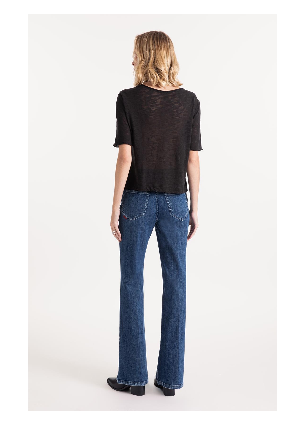 Blusa Cotton Flame Nebula Preto