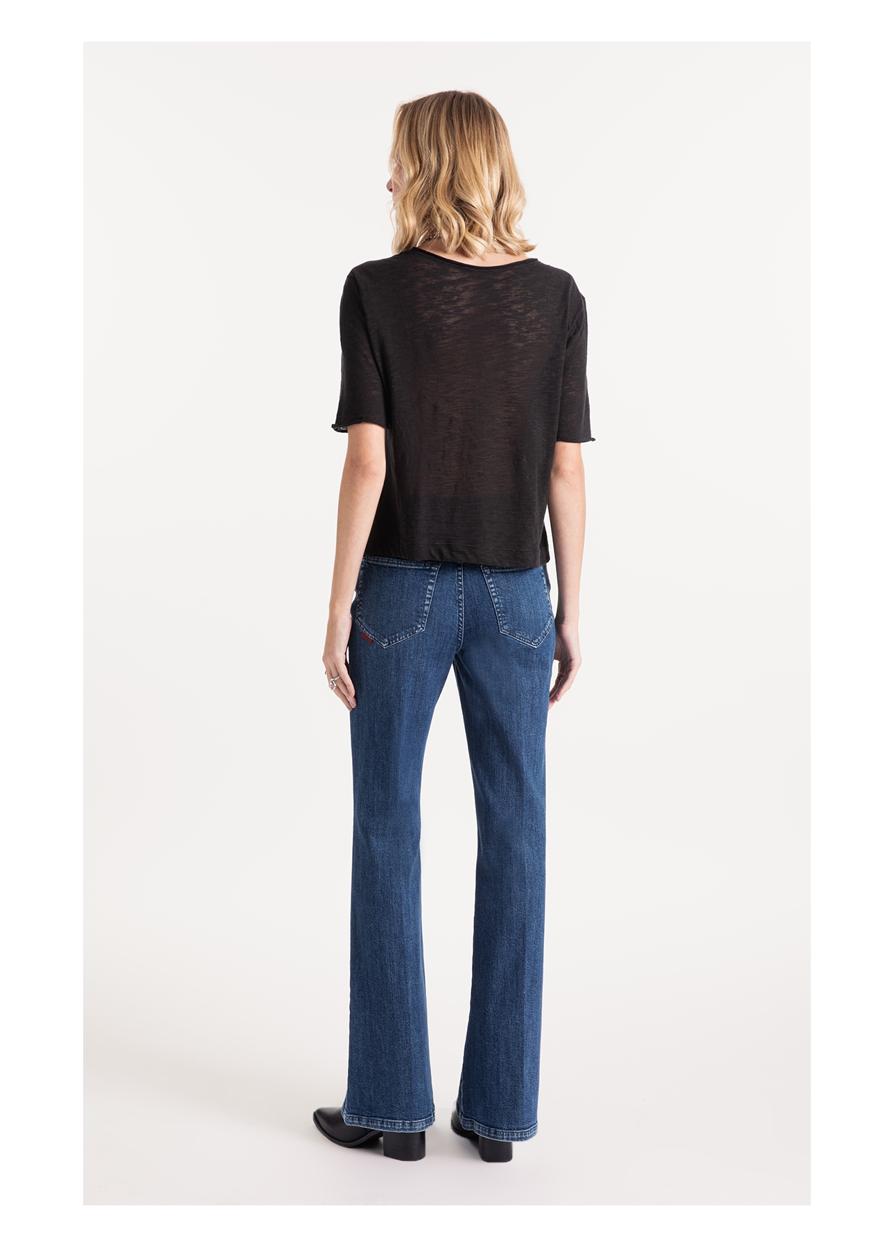 Blusa Cotton Flame Nebula Preto