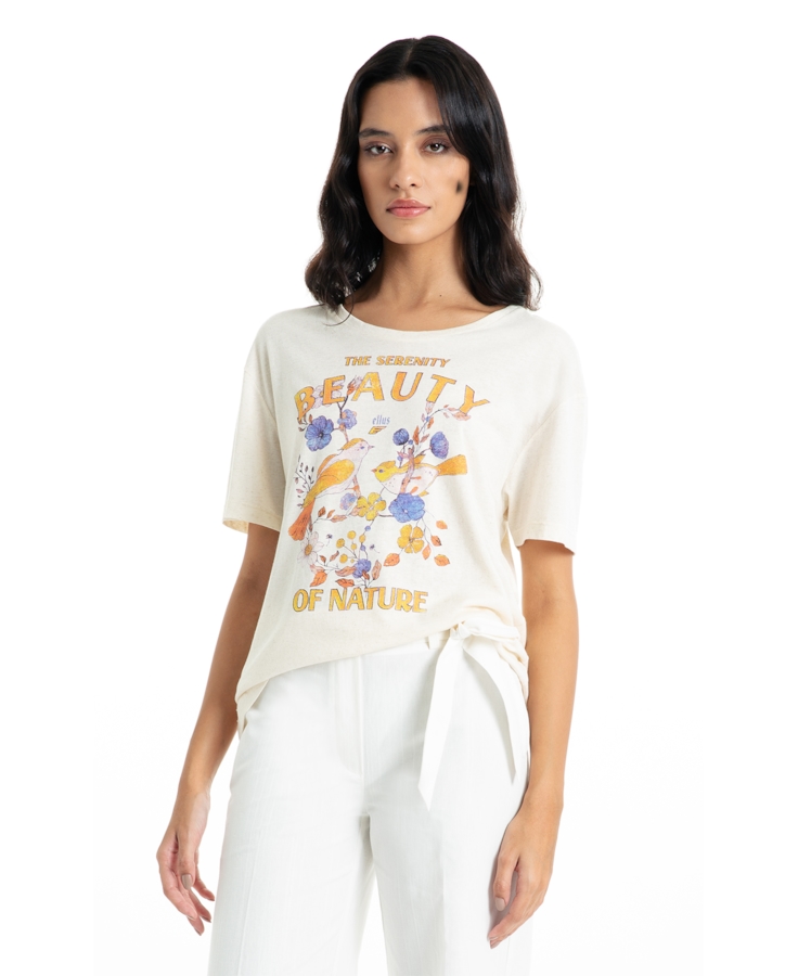 Blusa Cotton Linen Serenity Beauty Natural