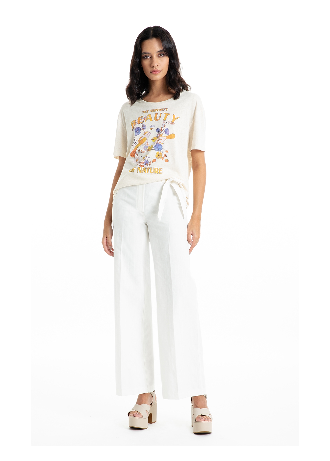 Blusa Cotton Linen Serenity Beauty Natural