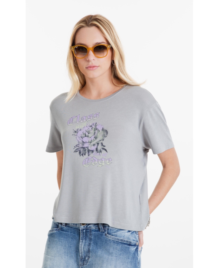 Blusa Cotton Linen Silver