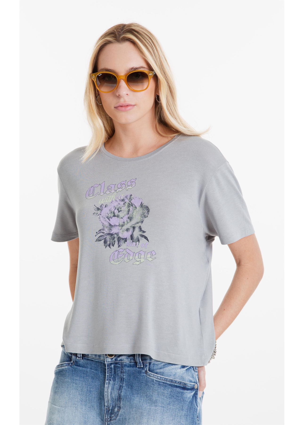 Blusa Cotton Linen Silver