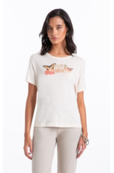 Blusa Cotton Linen Winged Paradise Natural