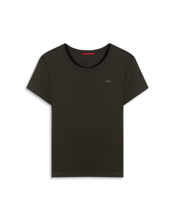 Blusa Cotton Pima Ellus Classic Slim Verde Militar