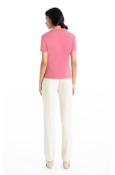 Blusa Cotton Piquet Polo Classic Mauve