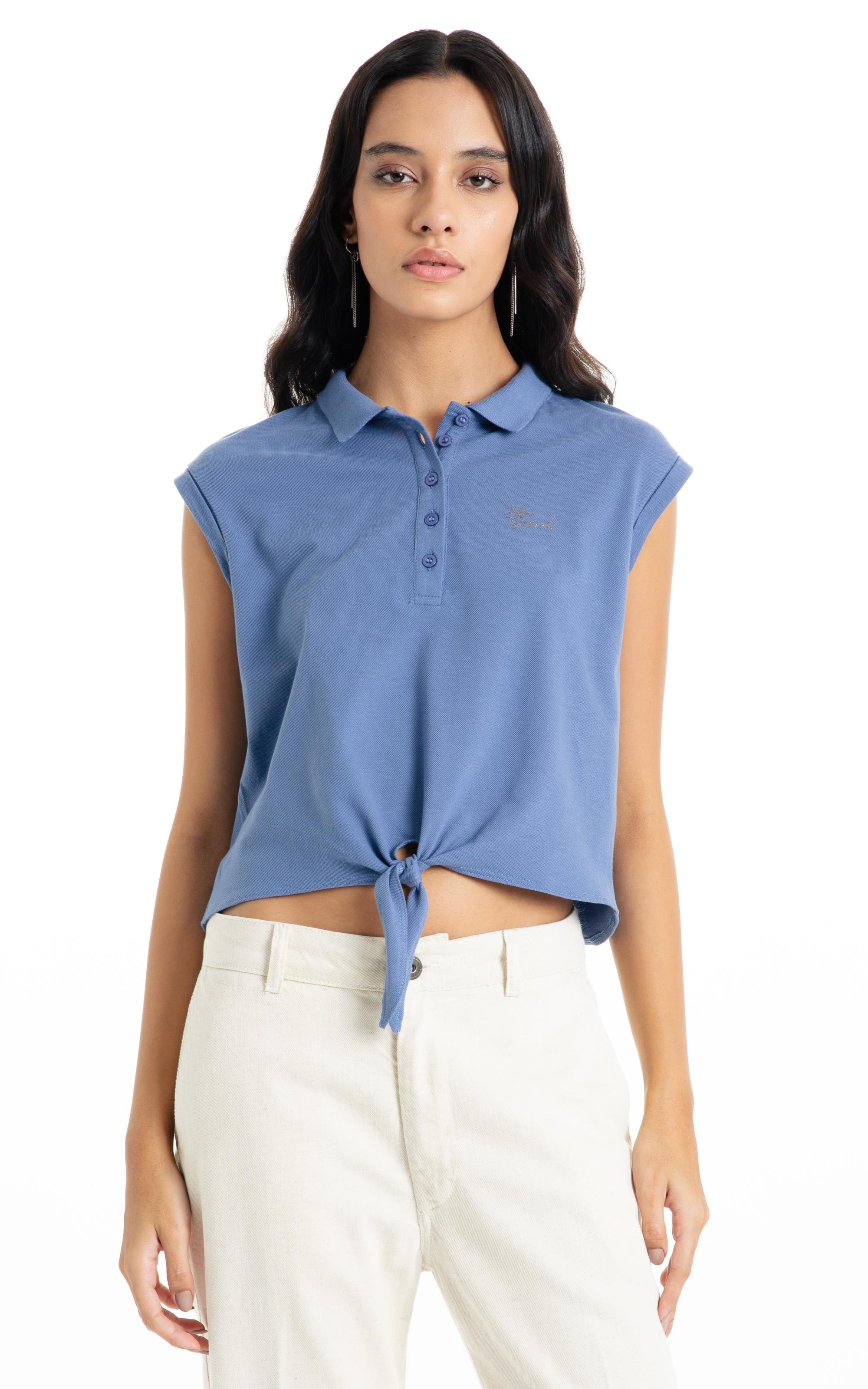 Blusa Way Neckline Cropped Nude