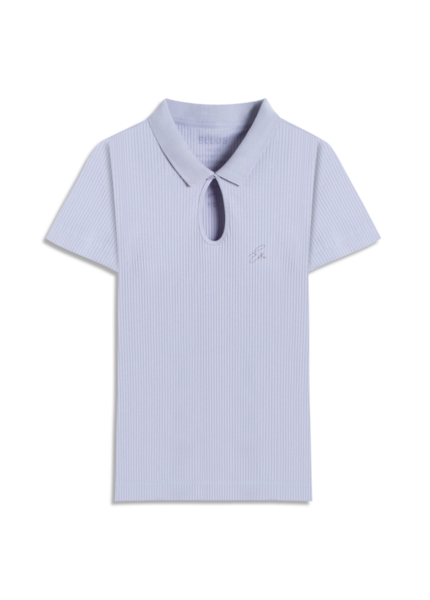 Blusa Cotton Rib Polo Ellus Dice Mc Lavanda