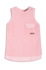 Blusa Cotton Stripes Sleeveless  Vermelho