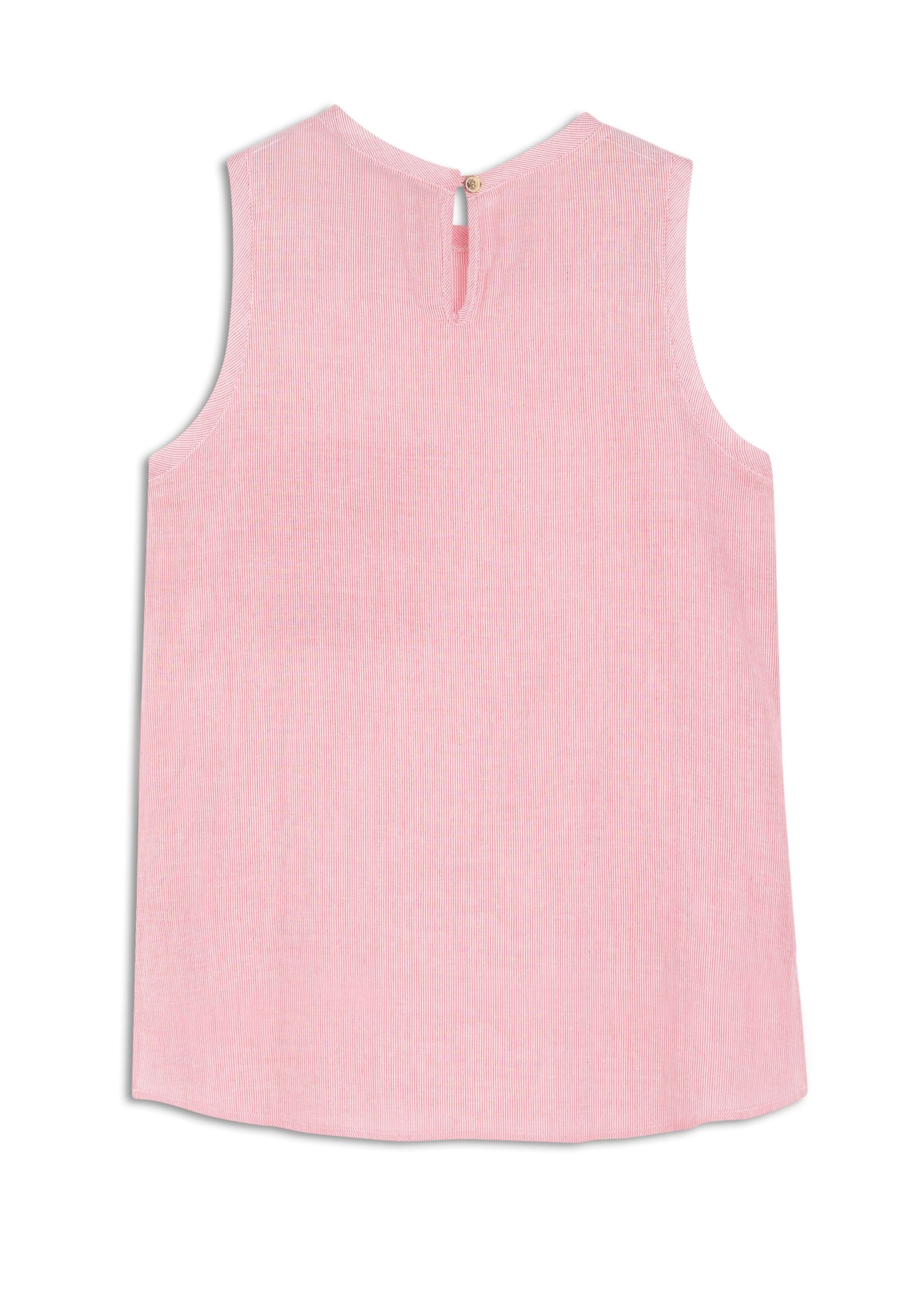 Blusa Cotton Stripes Sleeveless  Vermelho