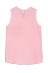 Blusa Cotton Stripes Sleeveless  Vermelho