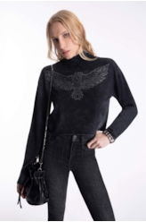 Blusa Cotton Triple Dyed Eagle Turtleneck Hortencia