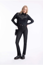 Blusa Cotton Triple Dyed Eagle Turtleneck Hortencia
