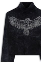 Blusa Cotton Triple Dyed Eagle Turtleneck Hortencia