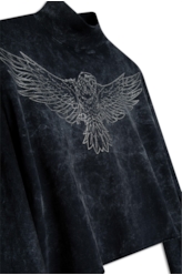 Blusa Cotton Triple Dyed Eagle Turtleneck Hortencia