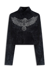 Blusa Cotton Triple Dyed Eagle Turtleneck Hortencia