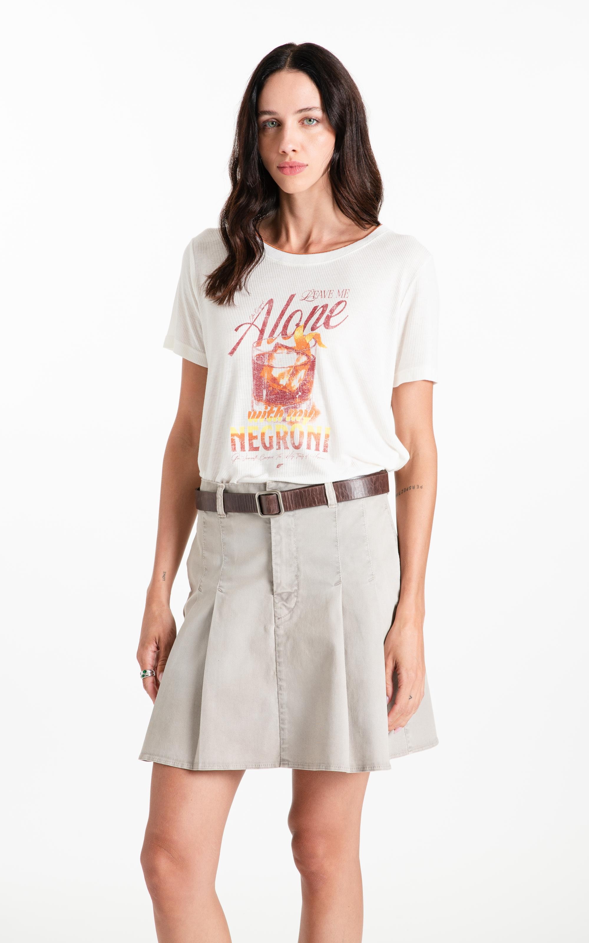 Blusa Cotton Viscolinen Negroni Boxy Off White