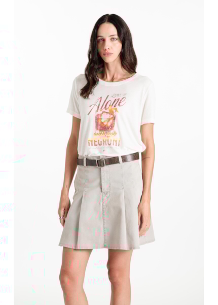 Blusa Cotton Viscolinen Negroni Boxy Off White