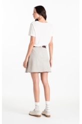 Blusa Cotton Viscolinen Negroni Boxy Off White