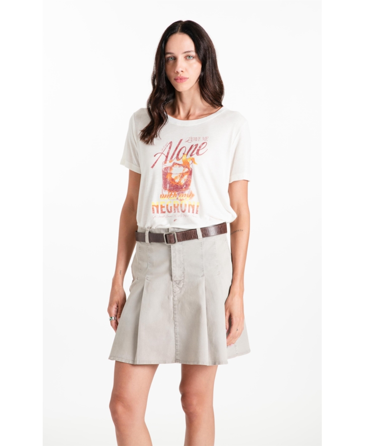 Blusa Cotton Viscolinen Negroni Boxy Off White