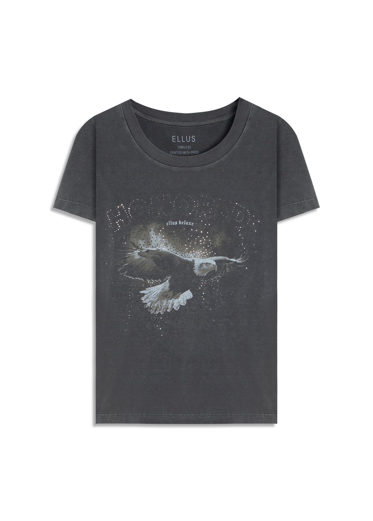 Blusa Cotton Washed Honored Classic Slim Preto