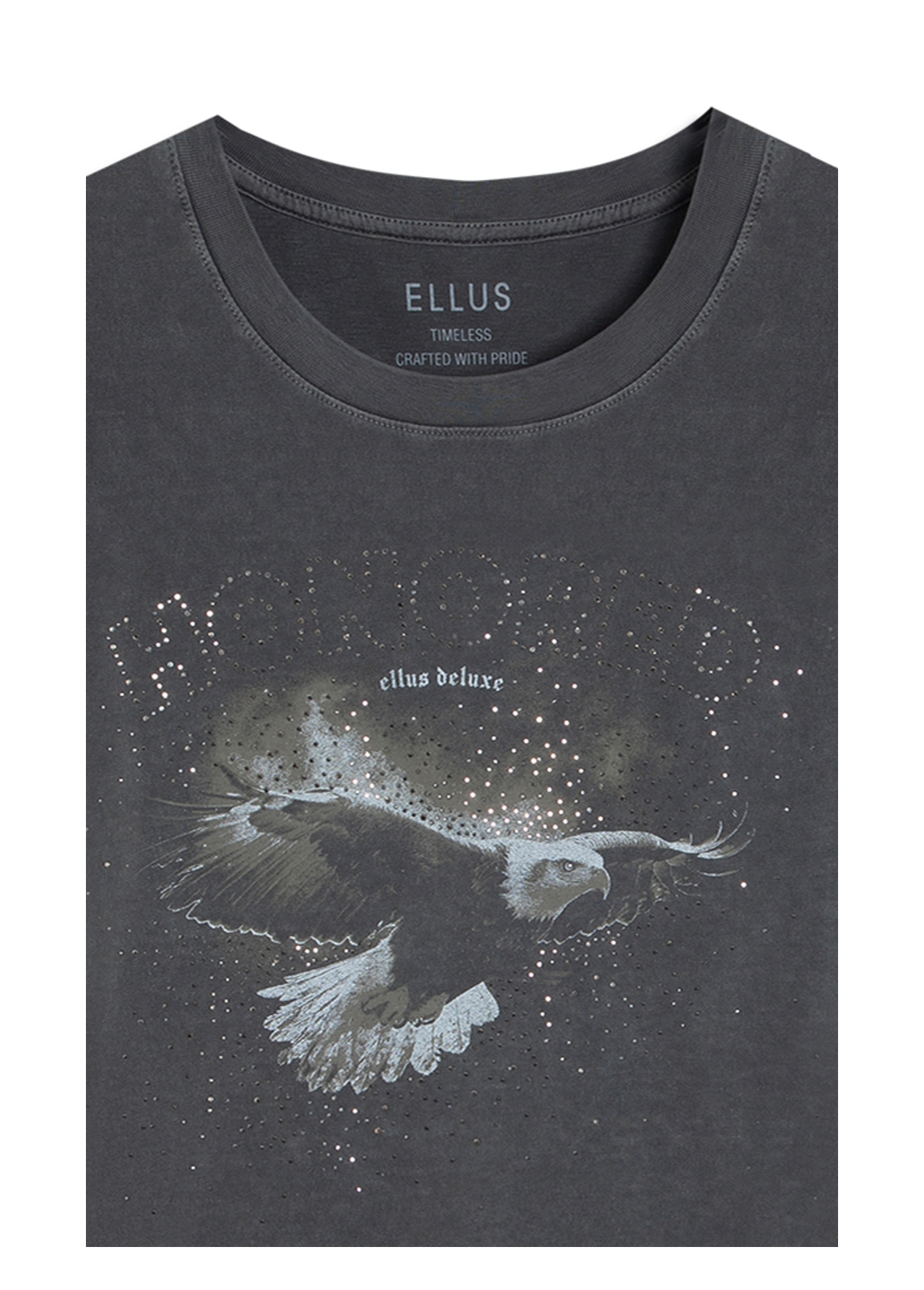 Blusa Cotton Washed Honored Classic Slim Preto