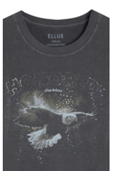 Blusa Cotton Washed Honored Classic Slim Preto