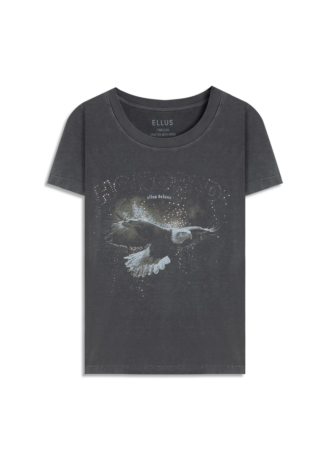 Blusa Cotton Washed Honored Classic Slim Preto