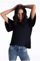 Blusa Crafted Ruffle Preto