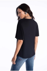 Blusa Crafted Ruffle Preto