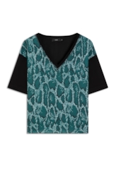 Blusa Crepe Bubble Phiton Musgo