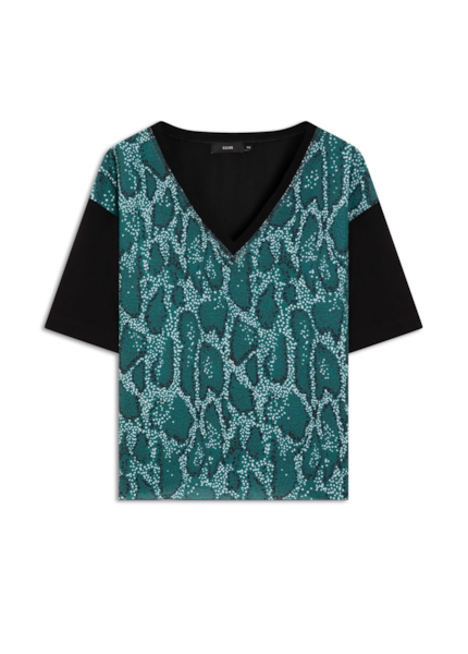 Blusa Crepe Bubble Phiton Musgo