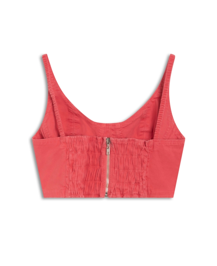Blusa Cropped Color Corset Melancia