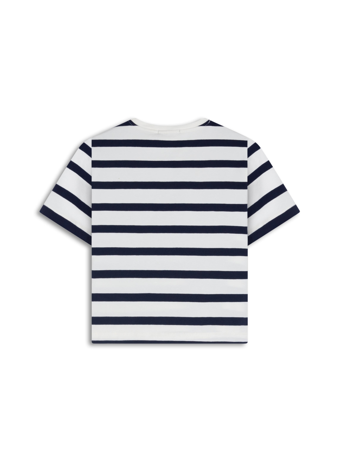 Blusa Cropped Ellus Co Striped Dark Navy