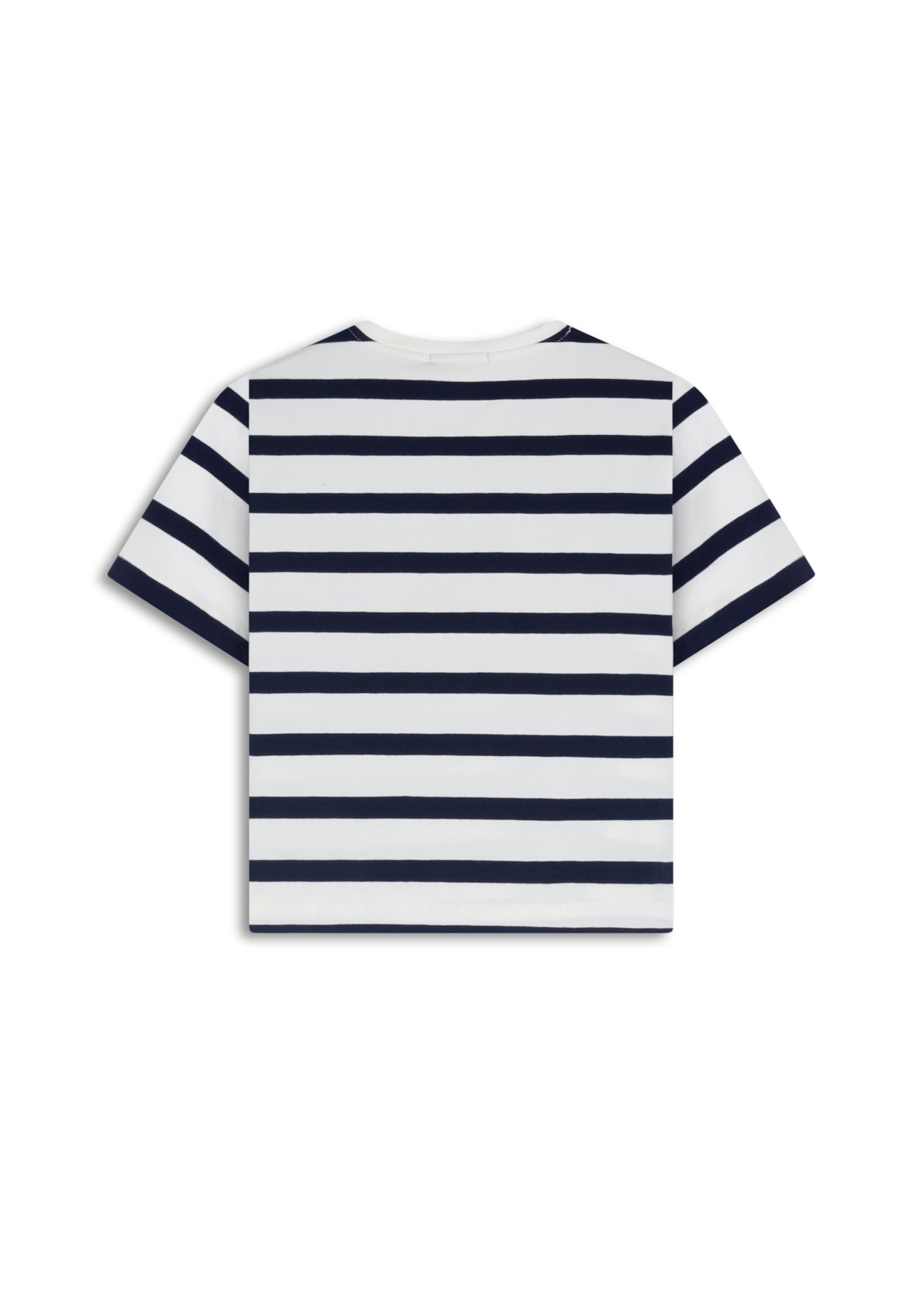Blusa Cropped Ellus Co Striped Dark Navy