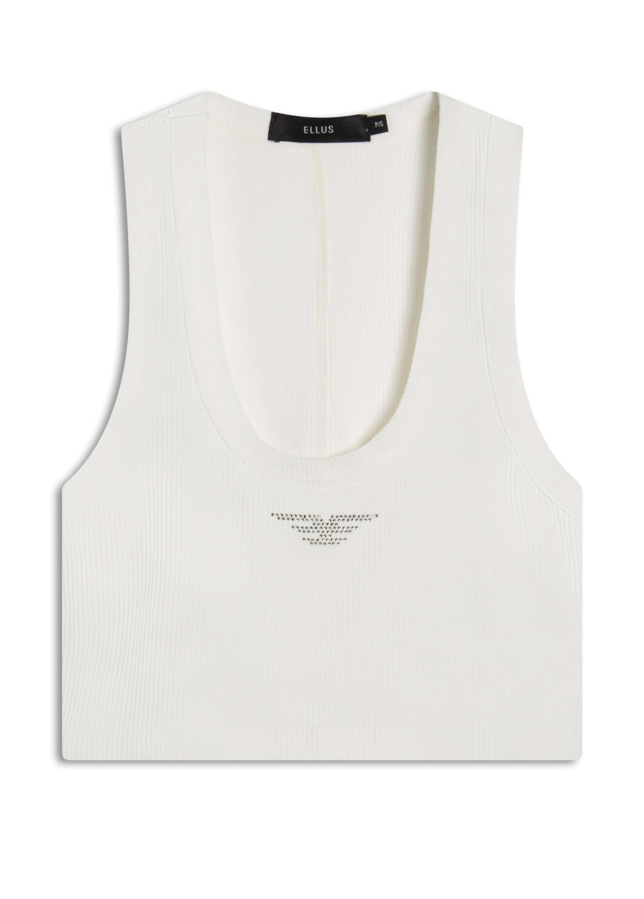 Blusa Cropped Ellus Hotfix Off White