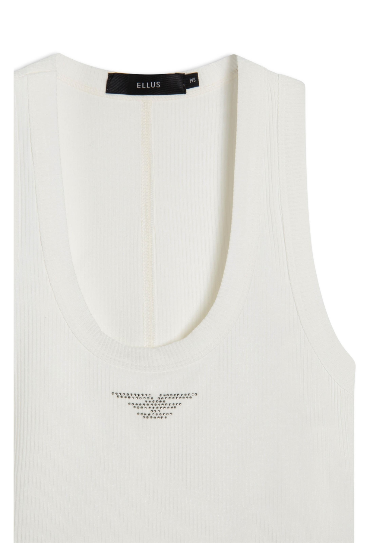 Blusa Cropped Ellus Hotfix Off White
