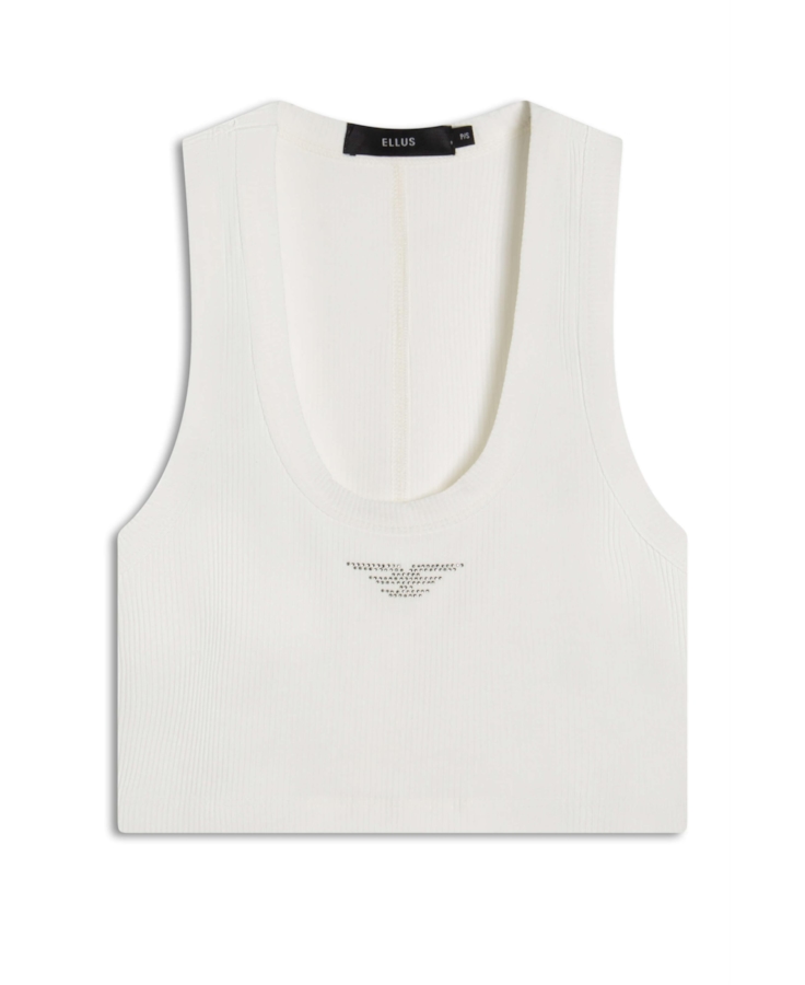 Blusa Cropped Ellus Hotfix Off White