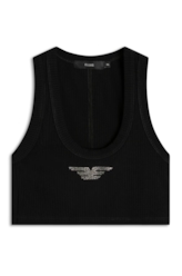 Blusa Cropped Ellus Hotfix Preto