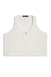 Blusa Cropped Hotfix Off White