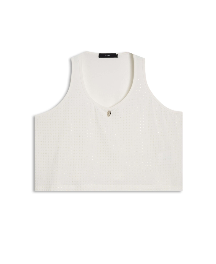 Blusa Cropped Hotfix Off White