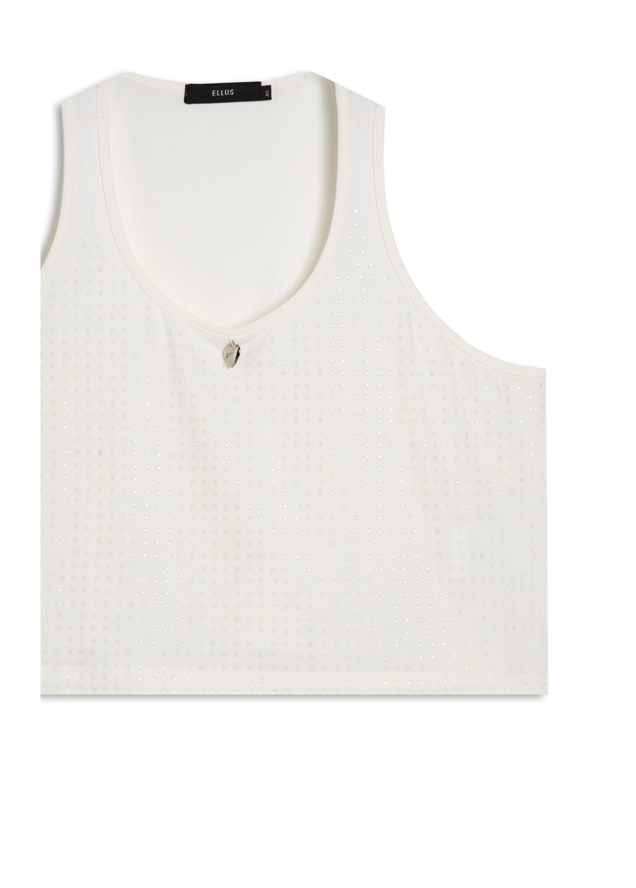 Blusa Cropped Hotfix Off White
