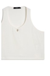 Blusa Cropped Hotfix Off White