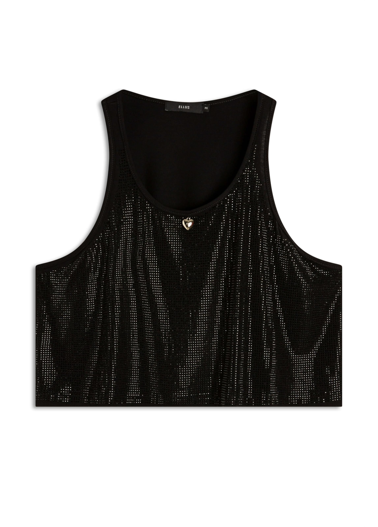 Blusa Cropped Hotfix Preto