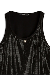Blusa Cropped Hotfix Preto