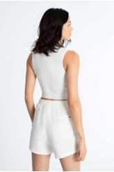 Blusa Cropped Malibu Off White